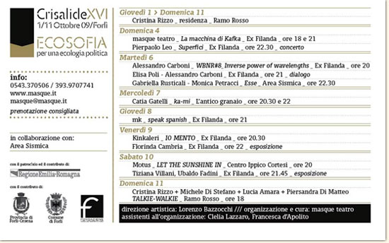 Crisalide 09 - XVI edizione